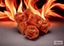Polyhedral 7-Dice Set CHX27433 - Vortex Orange/Black